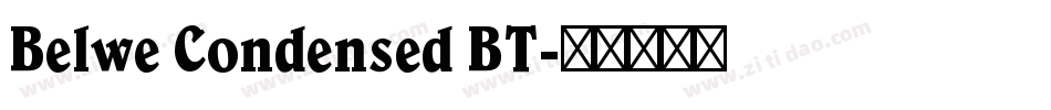 Belwe Condensed BT字体转换